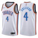 Thunder Nick Collison White Stitched Jersey