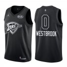 2018 All-Star Oklahoma City Thunder Russell Westbrook #0 Black Jersey
