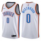 Thunder Russell Westbrook White Stitched Jersey