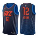 Oklahoma City Thunder Steven Adams #12 Navy Statement Stitched Jersey