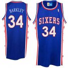 Charles Barkley Philadelphia 76ers #34 Blue Stitched Jersey