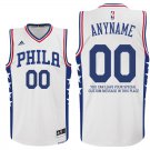 2017 Mens Philadelphia 76ers Home White Custom Stitched Jersey