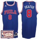 76ers Hardwood Classics Throwback Royal Jersey Jahlil Okafor