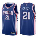 76ers Joel Embiid Royal Icon Stitched Jersey