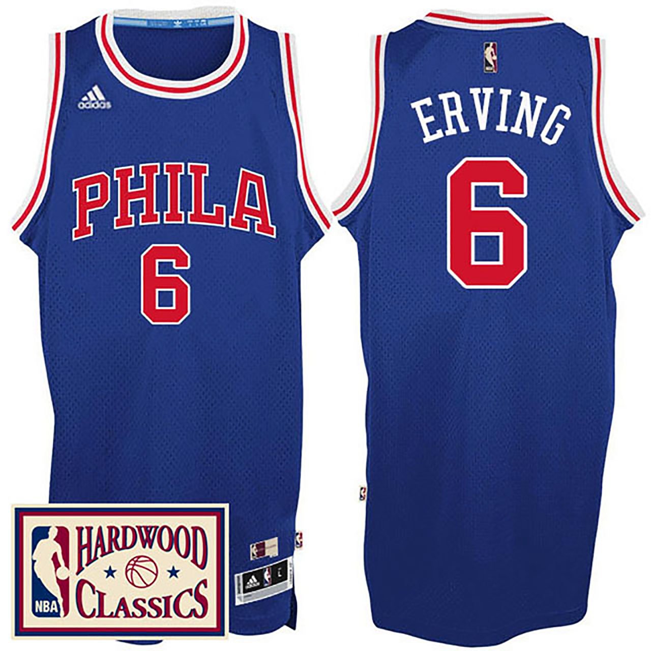 76ers Hardwood Classics Throwback Royal Jersey Julius Erving