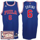 76ers Hardwood Classics Throwback Royal Jersey Julius Erving