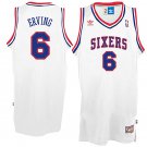 Julius Erving Philadelphia 76ers Throwback White Stitched Jersey