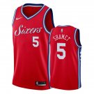 Philadelphia 76ers Landry Shamet #5 Red Statement Stitched Jersey