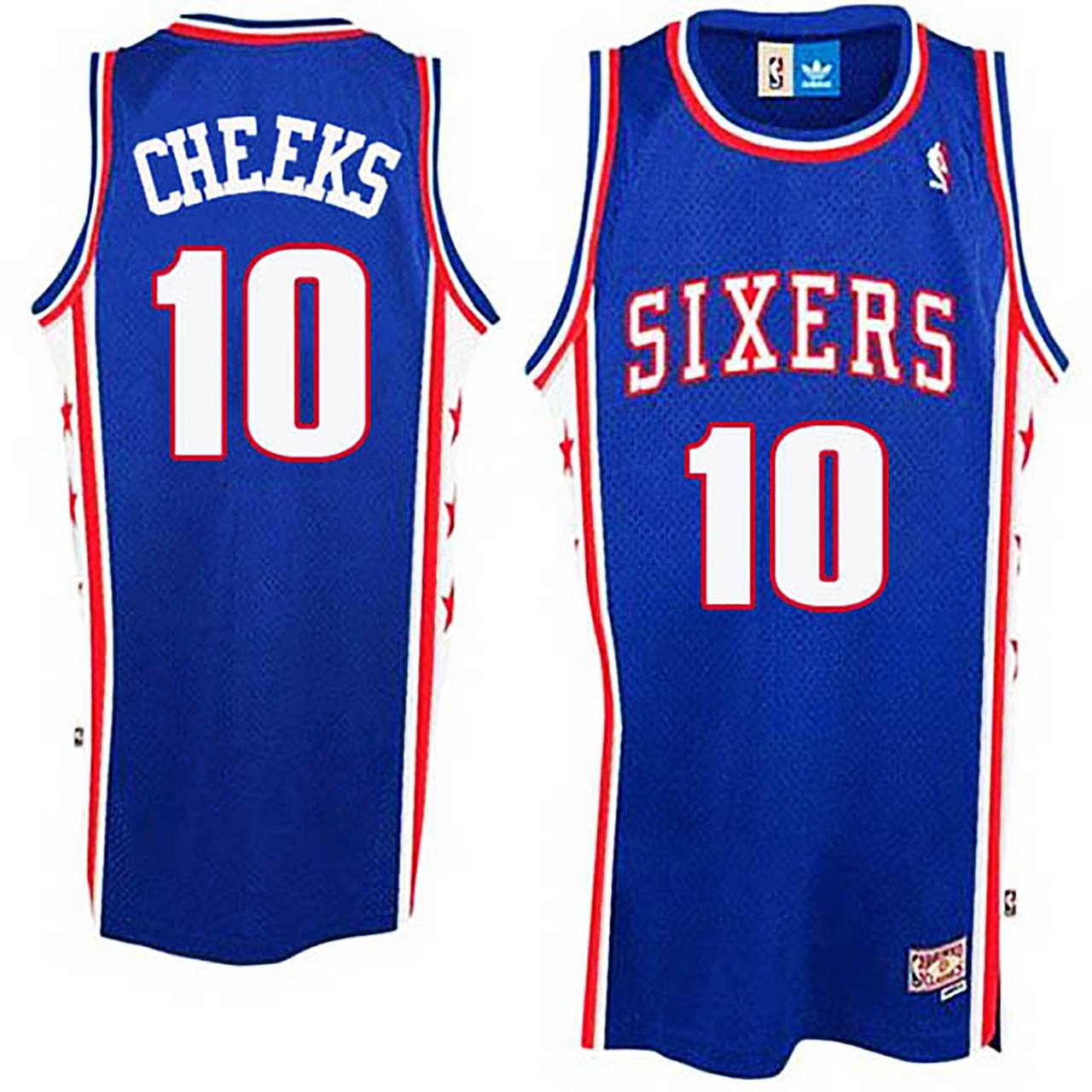 Maurice Cheeks 76ers #10 Throwback Royal Stitched Jersey