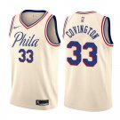 Philadelphia 76ers Robert Covington #33 Natural City Edition Stitched Jersey