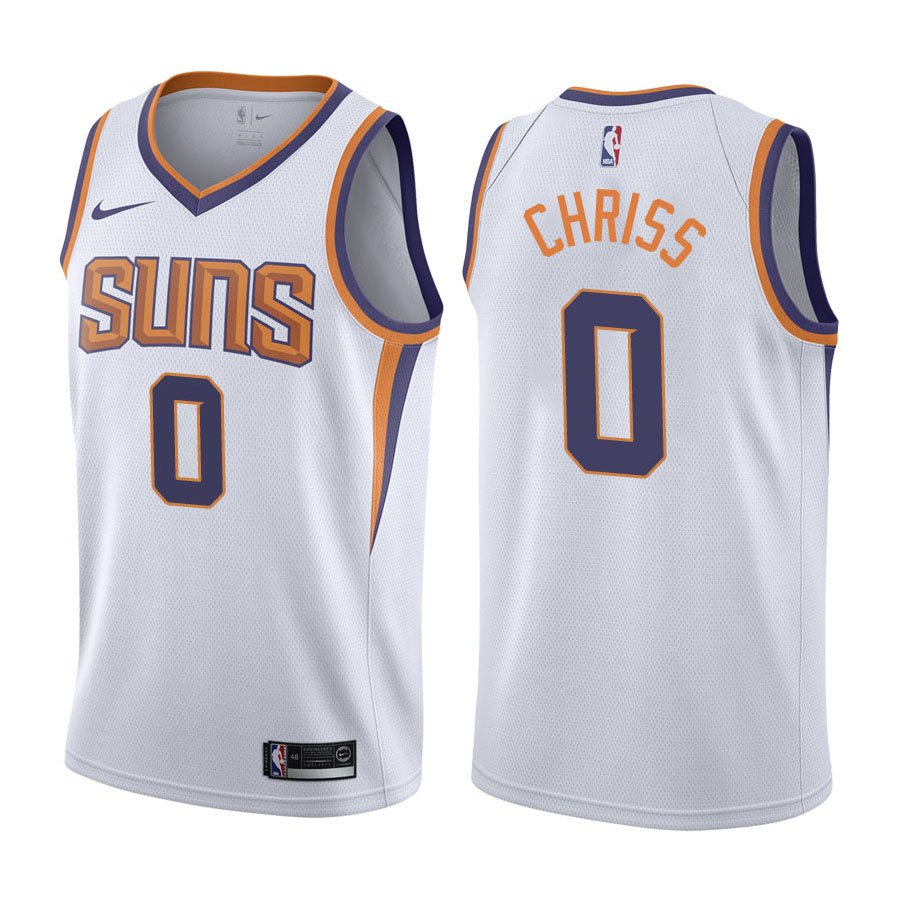 Phoenix Suns Marquese Chriss #0 White Stitched Jersey
