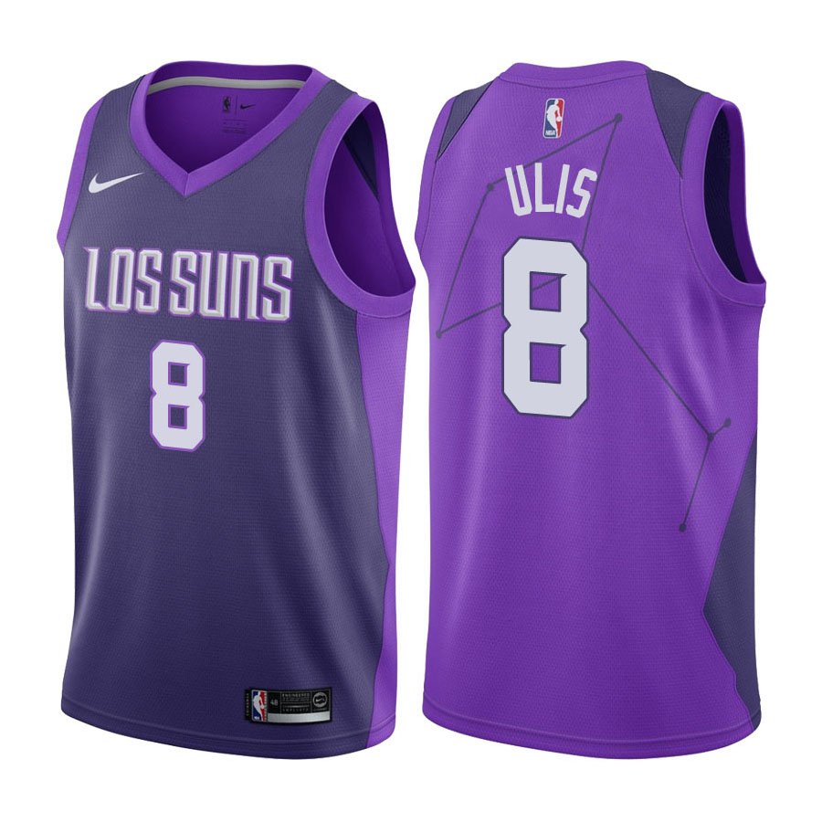 Phoenix Suns Tyler Ulis #8 Purple City Edition Stitched Jersey