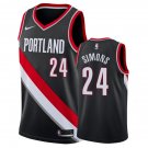 Portland Trail Blazers Anfernee Simons #24 Black Icon Edition Jersey