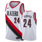 Portland Trail Blazers Anfernee Simons #24 White Stitched Jersey