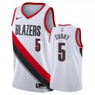 Portland Trail Blazers Seth Curry #5 White Stitched Jersey