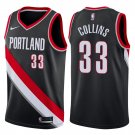 Portland Trail Blazers Zach Collins #33 Black Icon Stitched Jersey