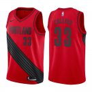 Portland Trail Blazers Zach Collins #33 Red Statement Stitched Jersey