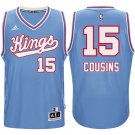 DeMarcus Cousins Kings #15 Blue Hardwood Classics Stitched Jersey