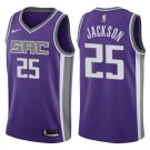 Sacramento Kings Justin Jackson #25 Purple Icon Stitched Jersey
