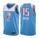 Sacramento Kings Vince Carter #15 Blue City Edition Stitched Jersey