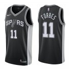 San Antonio Spurs Bryn Forbes #11 Black Icon Stitched Jersey