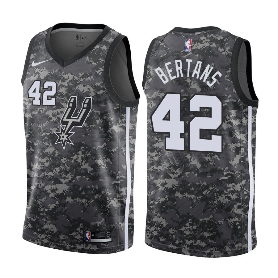 San Antonio Spurs Davis Bertans #42 Camo City Edition Stitched Jersey