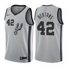 San Antonio Spurs Davis Bertans #42 Silver Statement Stitched Jersey