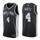 San Antonio Spurs Derrick White #4 Black Icon Stitched Jersey