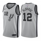 San Antonio Spurs LaMarcus Aldridge #12 Silver Statement Jersey