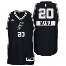 Manu Ginobili Spurs #20 Christmas Day Black Stitched Jersey