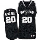 Manu Ginobili Spurs #20 Crazy Light Leopard Stitched Jersey