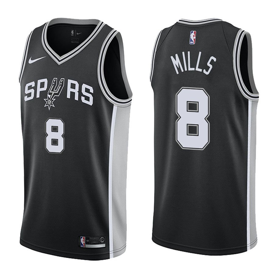 San Antonio Spurs Patty Mills #8 Black Icon Stitched Jersey