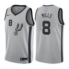 San Antonio Spurs Patty Mills #8 Silver Statement Stitched Jersey