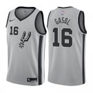 San Antonio Spurs Pau Gasol #16 Silver Statement Stitched Jersey