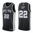 San Antonio Spurs Rudy Gay #22 Black Icon Stitched Jersey