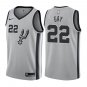 San Antonio Spurs Rudy Gay #22 Silver Statement Stitched Jersey