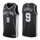 San Antonio Spurs Tony Parker #9 Black Icon Stitched Jersey