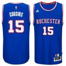 DeMarcus Cousins Rochester #15 Throwback Blue Stitched Jersey