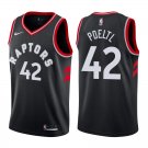 Toronto Raptors Jakob Poeltl #42 Black Statement Stitched Jersey