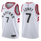 Toronto Raptors Kyle Lowry #7 White Stitched Jersey