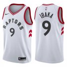 Toronto Raptors Serge Ibaka #9 White Stitched Jersey