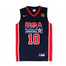 Clyde Drexler 1992 USA Dream Team #10 Navy Blue Stitched Jersey