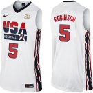 David Robinson 1992 Olympics USA Dream Team White Stitched Jersey