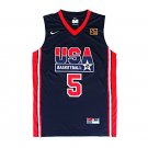 David Robinson 1992 USA Dream Team #5 Navy Blue Stitched Jersey