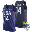 Draymond Green USA Team #14 Rio Olympics Navy Stitched Jersey