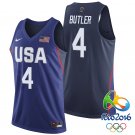 Jimmy Butler USA Team #4 Rio Olympics Navy Stitched Jersey