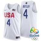 Jimmy Butler USA Team #4 Rio Olympics White Stitched Jersey