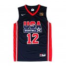 John Stockton 1992 USA Dream Team #12 Navy Blue Stitched Jersey