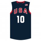 2008 Olympics Kobe Bryant #10 USA Redeem Team Navy Stitched Jersey