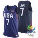 Kyle Lowry USA Team #7 Rio Olympics Navy Stitched Jersey
